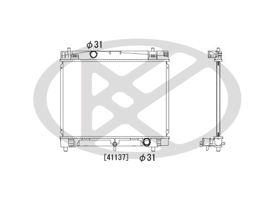 Motora dzesēsanas radiators - PL011952