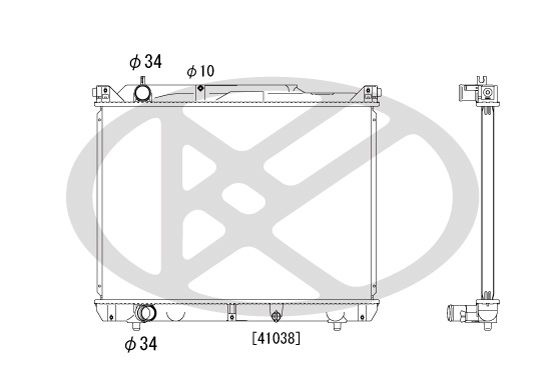 Motora dzesēsanas radiators - PL102231