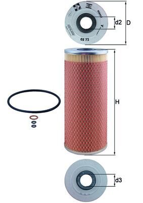 Eļļas filtrs - OX 72D