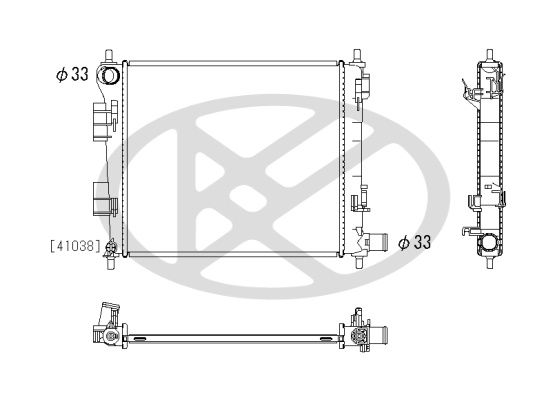 Motora dzesēsanas radiators - PL813486