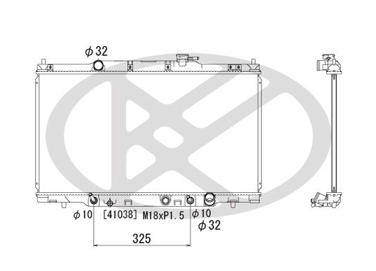 Motora dzesēsanas radiators - PL081259
