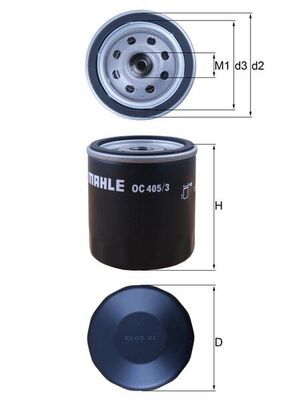 Eļļas filtrs - OC 405/3