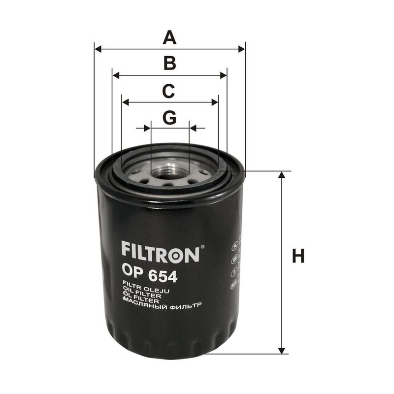 Eļļas filtrs - OP 654