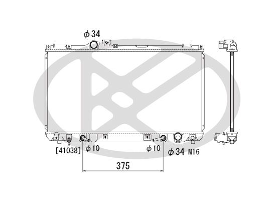 Motora dzesēsanas radiators - PL010692