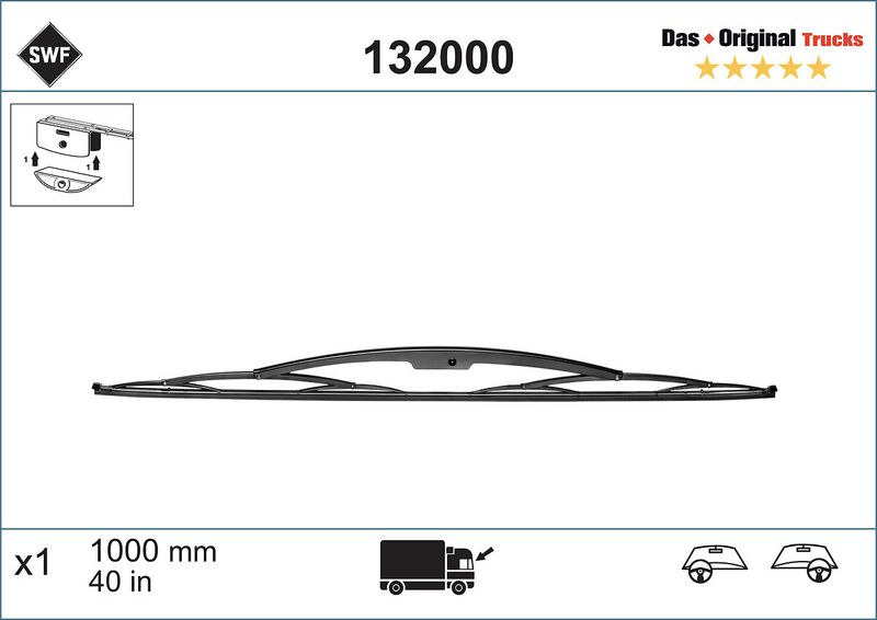 Stikla tīrītāja slotiņa - 132000