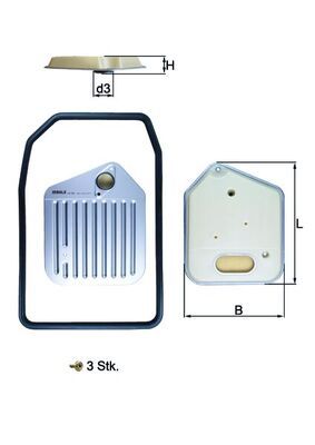 Hidraulikas filtrs, Automātiskā pārnesumkārba - HX 163KIT