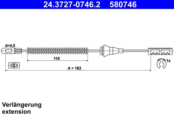 Vaijeri, seisontajarru - 24.3727-0746.2