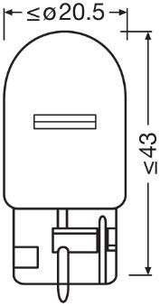 Kvēlspuldze, Pagriezienu signāla lukturis - 7504-2BL