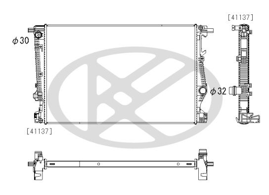 Motora dzesēsanas radiators - PL333103