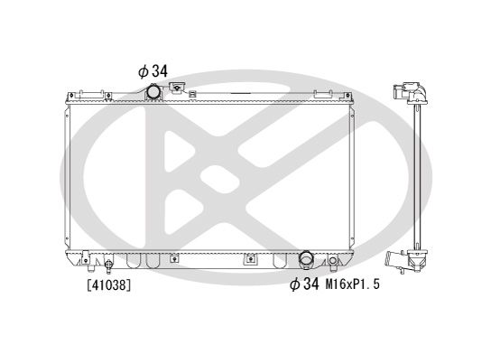 Motora dzesēsanas radiators - PL010955