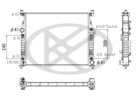 Motora dzesēsanas radiators - PL413086