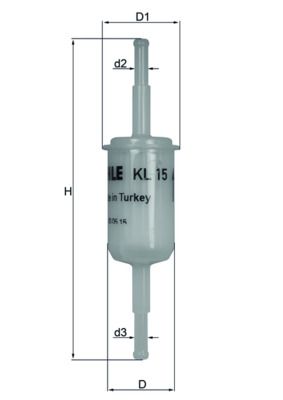 Degvielas filtrs - KL 15 OF