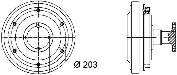Kytkin, jäähdytystuuletin - CFC 36 000P