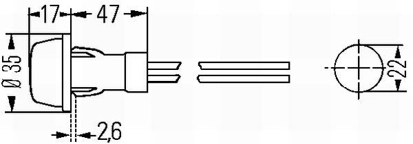 Gabarītlukturi - 2PF 003 563-151