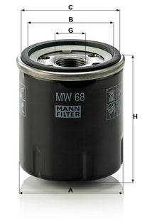 Eļļas filtrs - W 68