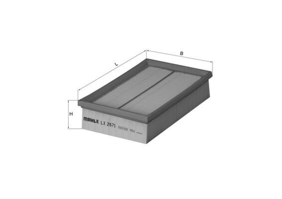 Gaisa filtrs - LX 2671