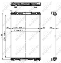 Motora dzesēsanas radiators - 509885