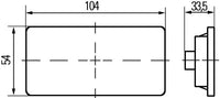 Sānu gabarītlukturis - 2PS 007 972-011