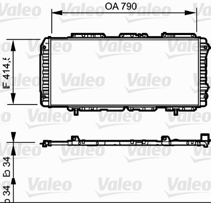 Motora dzesēsanas radiators - 731611