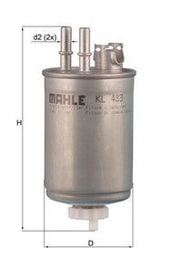 Degvielas filtrs - KL 483