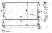 Motora dzesēsanas radiators - 58376