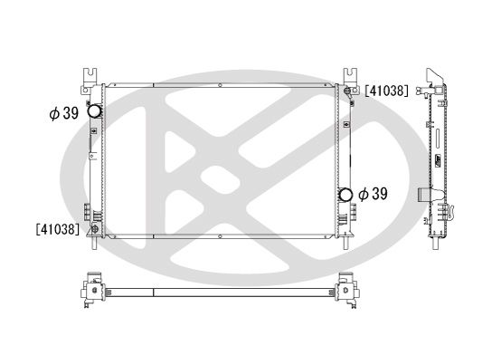 Motora dzesēsanas radiators - PL331742