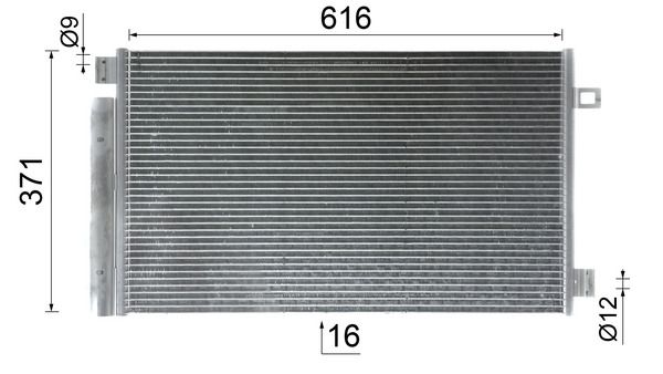 Lauhdutin, ilmastointilaite - AC 1127 000P