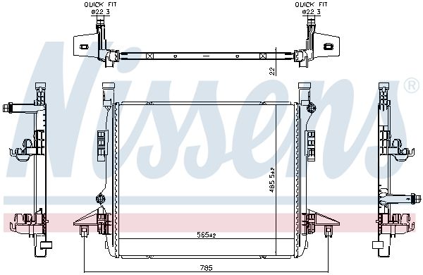 Motora dzesēsanas radiators - 606780