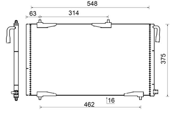 Lauhdutin, ilmastointilaite - AC 501 000S