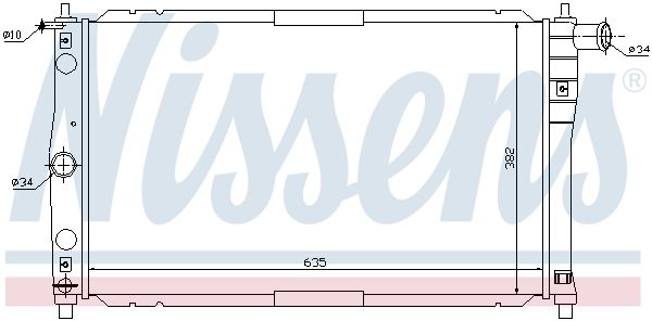 Motora dzesēsanas radiators - 61654