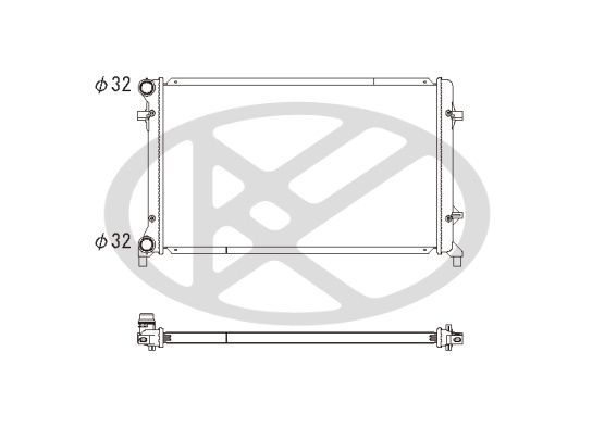 Motora dzesēsanas radiators - PL452657