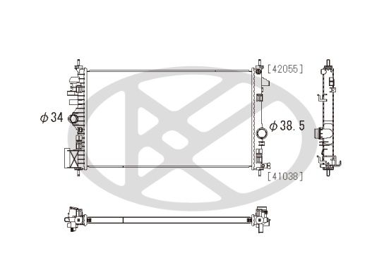 Motora dzesēsanas radiators - PL462648