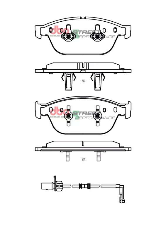 Brake Pads Street Performance | Front Axle - DB15099SP