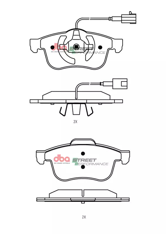 Brake Pads Street Performance | Front Axle - DB15214SP