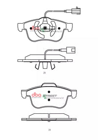 Brake Pads Street Performance | Front Axle - DB15214SP