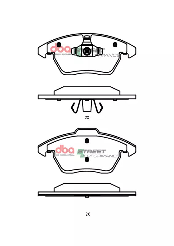 Brake Pads Street Performance | Front Axle - DB15308SP