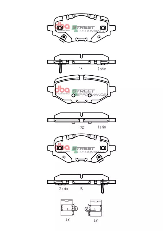 Brake Pads Street Performance | Rear - DB15315SP