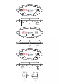 Brake Pads Street Series | Rear - DB15315SSEV