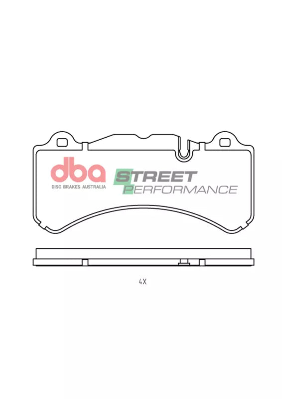 Brake Pads Street Performance Suitable to DBABU3000 - DB15323SP