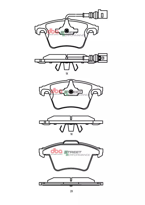 Brake Pads Street Performance | Front Axle - DB2199SP