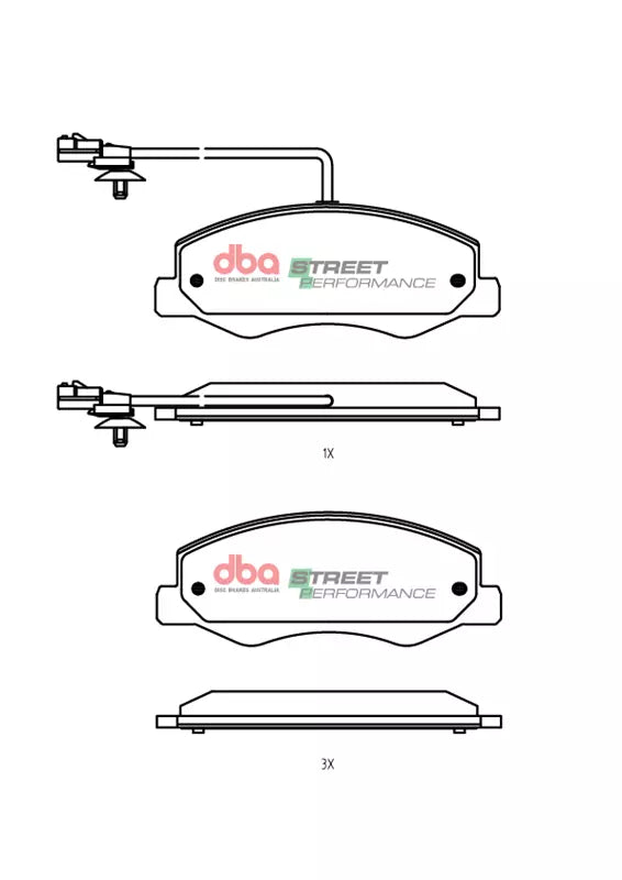 Brake Pads Street Performance | Rear Axle - DB2477SP