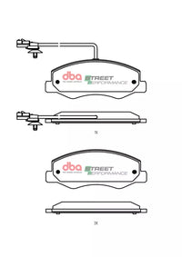 Brake Pads Street Performance | Rear Axle - DB2477SP