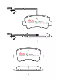 Brake Pads Street Performance | Rear - DB2478SP