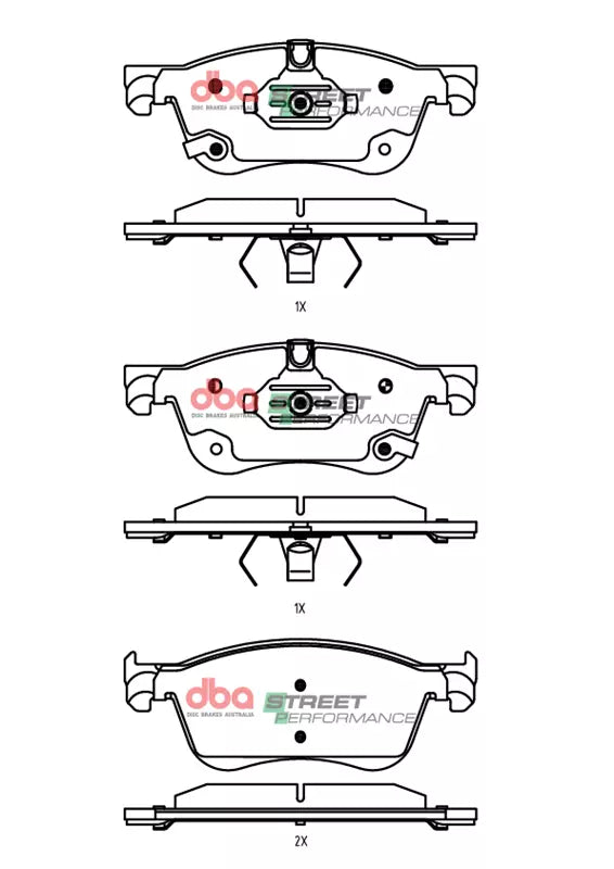 Brake Pads Street Performance | Front Axle - DB2633SP