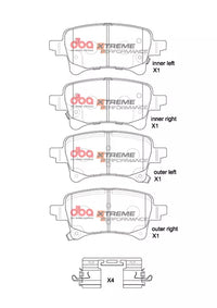 Brake Pads Xtreme Performance | Rear - DB2667XP