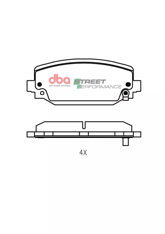 Brake Pads Street Performance | Rear Axle - DB2712SP