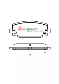 Brake Pads Street Performance | Rear Axle - DB2712SP