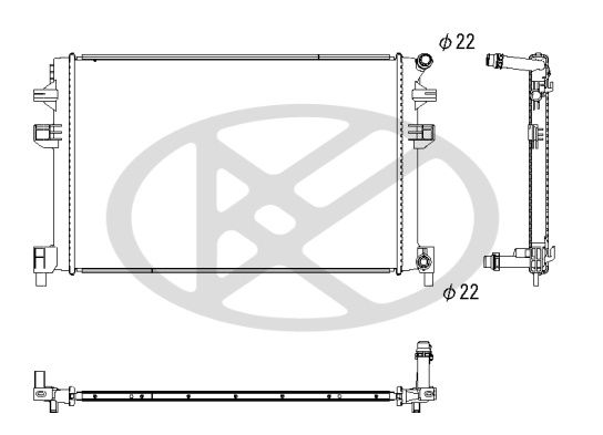 Motora dzesēsanas radiators - PL443457
