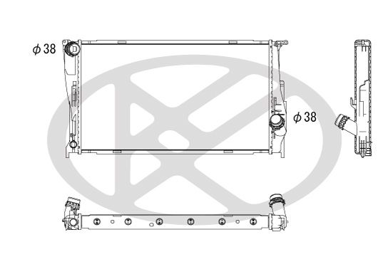 Motora dzesēsanas radiators - PL422085