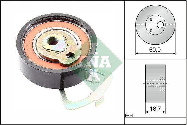 Zobsiksnas spriegotājrullis - 531 0339 10